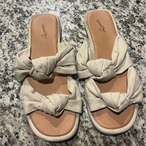 Tan sandals